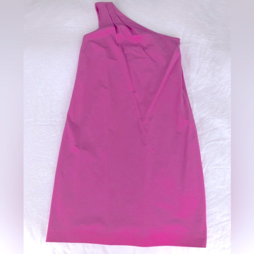 NWOT Vince 1-shoulder 100% cotton dress with silk lining